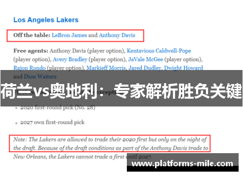 荷兰vs奥地利：专家解析胜负关键