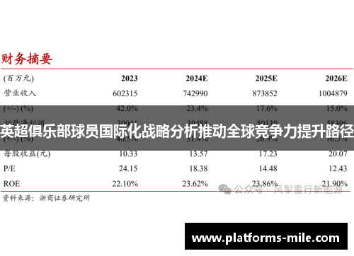 英超俱乐部球员国际化战略分析推动全球竞争力提升路径 英超俱乐部球员国际化战略分析推动全球竞争力提升路径
